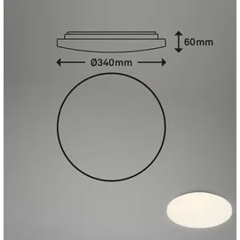 Briloner LED Deckenleuchte 1 34 x 6 cm weiß
