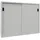 Pavoy Schiebetürenschrank Stahl 1200x1500x600 mm Silber 4 Böden verzinkt