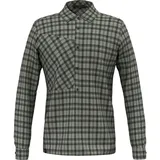 Salewa Fanes Flannel Langarmhemd shadow/dark olive XXL