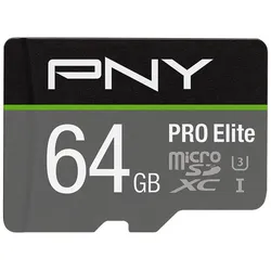 PNY Pro Elite R100/W60 microSDXC 64GB Kit