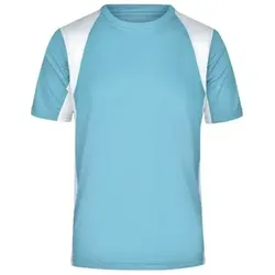 Herren Laufshirt Topcool® JN306, ozean-blau/weiß, Größe XXL - ozean-blau/weiß - XXL
