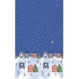 5x Duni Dunicel® Tischdecke 138 x 220 cm Winter Wonders