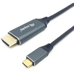 equip USB Kabel Type-CTM Stecker -></noscript> HDMI Stecker 4K/60Hz 1m, schwarz