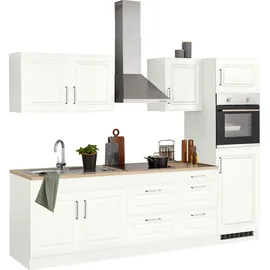 kochstation KS-Stockholm Küchenzeile 270 x 60 x 0 cm weiß