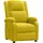 vidaXL Massagesessel Gelb Samt 93 x 98 x 93 cm Gelb mit verstellbarer Rückenlehne und Massagefunktion