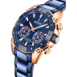 Festina Chrono Bike Connected 45 mm blau/rose