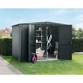 Hörmann Ecostar Gerätehaus Elegant-S 3,03 x 2,38 m Anthrazitgrau