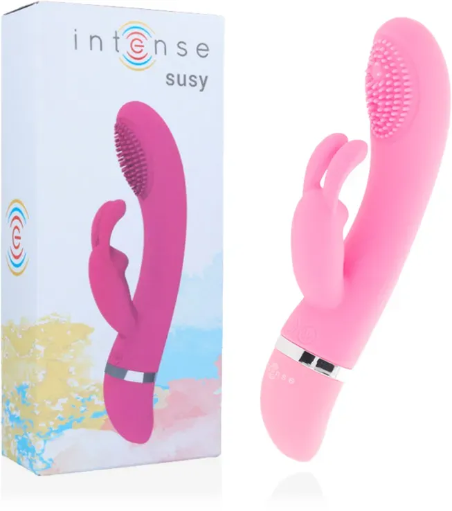 INTENSE - Susy Rabbit Oszillationsvibrator aus Silikon Rosa