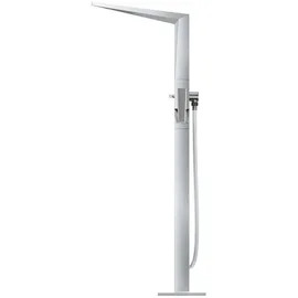 Grohe Allure Brilliant Private Collection Einhand-Wannenbatterie, inklusive Brauseset, Bodenmontage, Rändelstruktur, Ausladung 270mm, 24422000, Farbe: Chrom