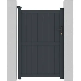 Habitat et Jardin Gartentor 101,2 x 155,9 cm Grau/Aluminium