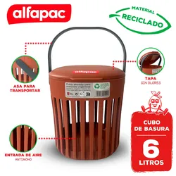 Alfapac – 6L Bio-Eimer ohne Geruch und Anti-Schimmel