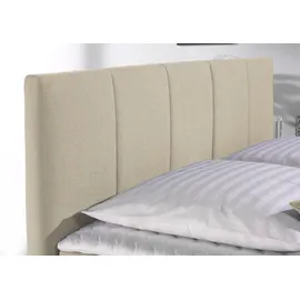 Home Affaire Boxspringbett HOME AFFAIRE "Portland", beige, B:108cm L:216cm, Strukturstoff-Bezug (100% Polyester), , Komplettbetten, Boxspringbett, in 3 Breiten, 3 Matratzenarten und 2 Härtegraden, incl. Topper