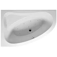 Riho Lyra Eck-Badewanne, Version rechts, mit Air-System, Einbau, 2-Sitzer,