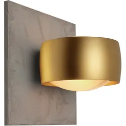 Oligo Grace Unlimited LED Wandleuchte Glasplatte Betonstruktur | gold matt