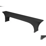 TexDeko TexDeko® Stretch Bierbankhussen für Bierzeltgarnitur 220cm (nur Bank) Husse für Bierbank) strapazierfähig bügelfrei Anthrazit