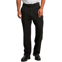 URBAN CLASSICS Double Pleated Dressed Stoffhose - Schwarz - 33