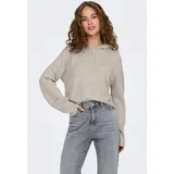 Jdy JDYRUE LIFE L/S SHORT HOOD PUL KNT NOOS (DE/NL/SE/PL, Alphanumerisch, XL, Regular, Regular, Chateau gray - XL