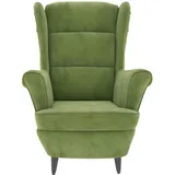 vidaXL Sessel Samt 66 x 84 x 84 cm hellgrün