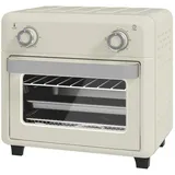 DOPWii Minibackofen 10L Heißluft-Ofen zum Grillen, Backen und Frittieren, Timer, 1000W, Enthaltene Komponenten: Drahtgestell/Luftfrittierkorb/Krümelschale