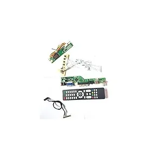 QD15TL01 Rev.01 QD15TL03 1CCFL 30Pin LVDS VGA HDMI AV USB T.V53 Controller Board LCD Display Panel Fernbedienung + Wechselrichter + Tastatur DIY Kit (QD15TL01 Rev.01)