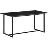 Manahee Design | Esszimmertisch 200x90x76 cm Küchentisch Schwarz in Marmor-Optik Modern, Esstisch Groß, Speisetisch Rechteckig, Tisch Esszimmer m... - Schwarz