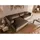 Massivmoebel24 Ecksofa 304x164x69 Ottomane links Cord taupe Valencia