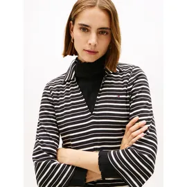 Tommy Hilfiger Polokleid Gestreift Schwarz 36