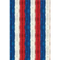 Arsvita Flauschvorhang 90x200 Unistreifen rot - weiß - blau