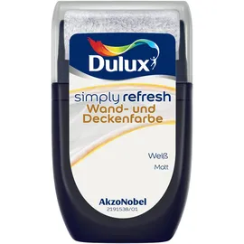 Dulux Simply Refresh Deckenfarbe Weiß matt 0,03 l