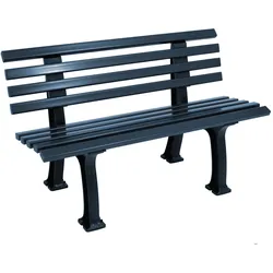 gartenmoebel-einkauf Bank  IBIZA 2-sitzer, Kunststoff blau