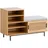 Wohnling Schuhbank 120 x 49 x 40 cm braun / Eiche
