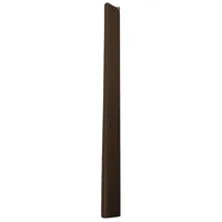 zaunzu Klemmschiene für Zaunblende 1er Pack braun Kunststoff