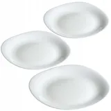 Kadax Speiseteller, Weiß, 3 Stück - Kadax