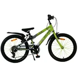 Volare Bicycles Volare Rocky Kinderfahrrad - 20 Zoll - 7 Gang - Grün/Grau für Kinder von 6 bis 8 Jahren