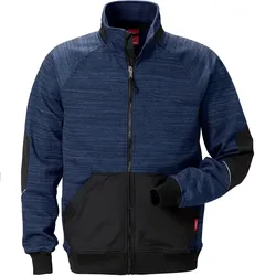 Sweatjacke "7052 SMP" - S - blau/schwarz