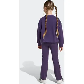 adidas LOOSE CREW FLARED KIDS LEGGINGS SET Trainingsanzug Lila 122