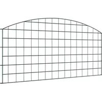 CLORIS Teichzaun Set 5 pcs Grün 100 x 50 cm Stahl - Metallzäune 2067 - Grün