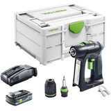 Festool C 18 Basic Akku Bohrschrauber 18 V 45 Nm Brushless + 1x Akku 4,0 Ah + Schnellladegerät + Systainer