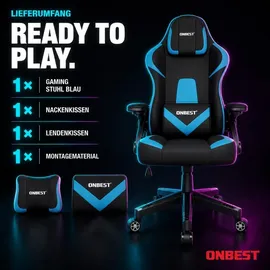 onbest Gaming Stuhl Blau
