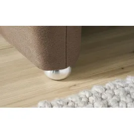Wohnwert Trapezsofa Mikrofaser 3-Sitzer Grau