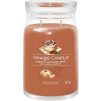 Yankee Candle Pumpkin Cinnamon Swirl Duftkerze 567 g braun