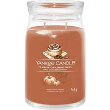 Yankee Candle Pumpkin Cinnamon Swirl Duftkerze 567 g braun