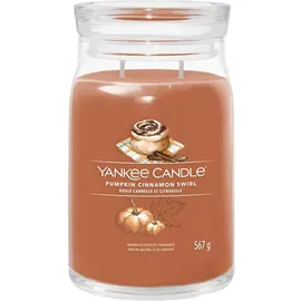 Yankee Candle Pumpkin Cinnamon Swirl Duftkerze 567 g braun