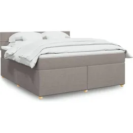 vidaXL Boxspringbett 180 x 200 cm Taupe