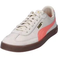 Puma Club II Era Sneaker, Alpine Snow-Fluro Peach PES-Gum, 39