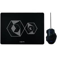 Logilink Optische USB Gaming Maus + Mauspad schwarz (ID0162)