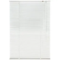 Jalousie LIEDECO "Aluminium-Jalousie" Gr. 8, weiß, B:130cm H:130cm, Jalousien, Aluminium