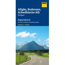 adac kartografie / adac kartografie ein imprint von mairdumont ADAC Regionalkarte 15 Allgäu, Bodensee, Schwäbische Alb 1:150.000