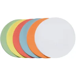 Franken GmbH FRANKEN - Moderationskarte - Kreis - Durchmesser: 9,5 cm - weiß, Ge