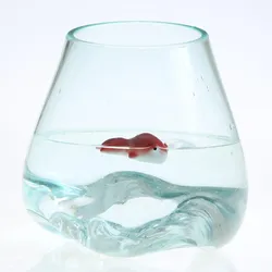 Teichdeko Fisch LADY - Dekofigur - Porzellan - schwimmend - L: 7cm - rot